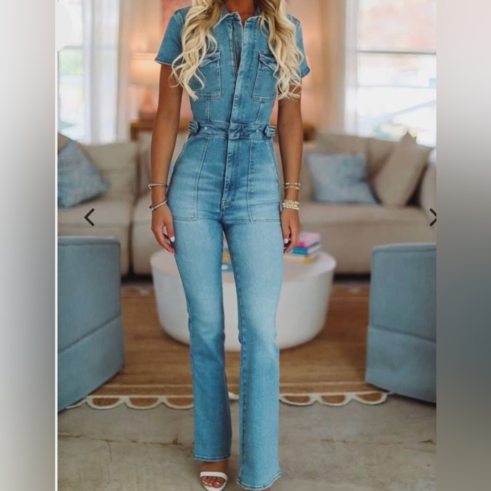 Good American Fit for Success Denim Jumpsuit